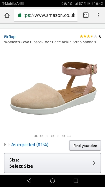 Closed toe sandals