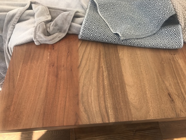 Restoring sun burnt wood