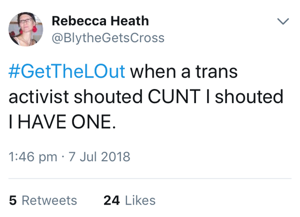 Lesbians protest at London Pride #getthelout