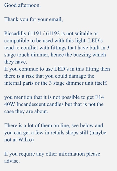 2 new table lamps and they are buzzing! Is it the bulbs? (See pic)