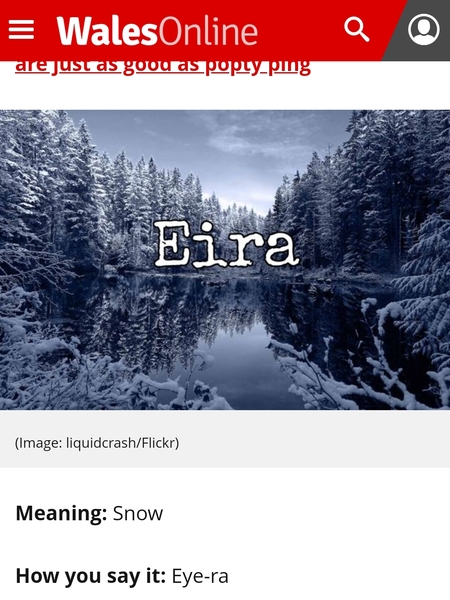 A middle name for Eira?