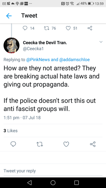 Lesbians protest at London Pride #getthelout