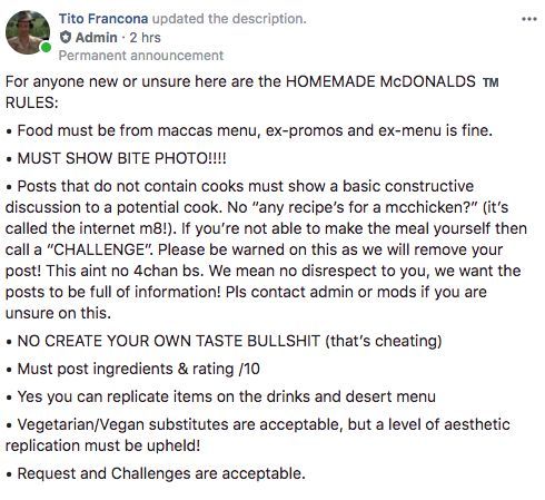 To ask for your McDonald's order?