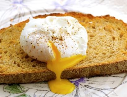 To think this egg is not poached?