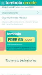 Tombola free £5 codes