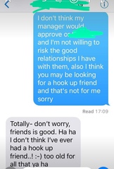 Annoying guy doesn’t seem to get the message