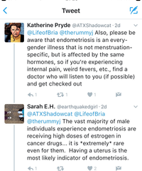 Transwomen have periods too you know! Just no bleeding