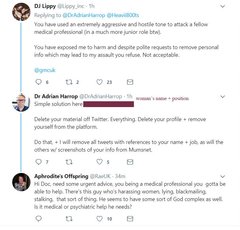 Dr Adrian Harrop - Dr Misogyny is pursuing another woman.