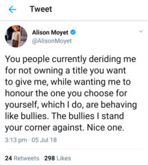 Alison Moyet - yay (I think)