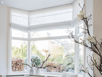 Anyone made roman blinds or have roman blinds in a bay window?