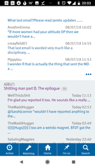 Watched threads in random order