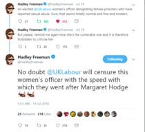 James Kirkup speaks up again - 'Are female prisoners at risk from transgender inmates?' The Spectator 20/07