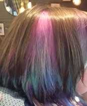 Talk to me about pink hair....