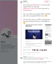 The Times reporting on the harassment of A Woman's Place UK