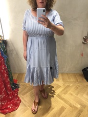 They are trying to tell me this dress looks good for a wedding.