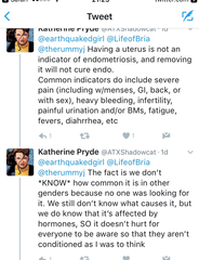 Transwomen have periods too you know! Just no bleeding