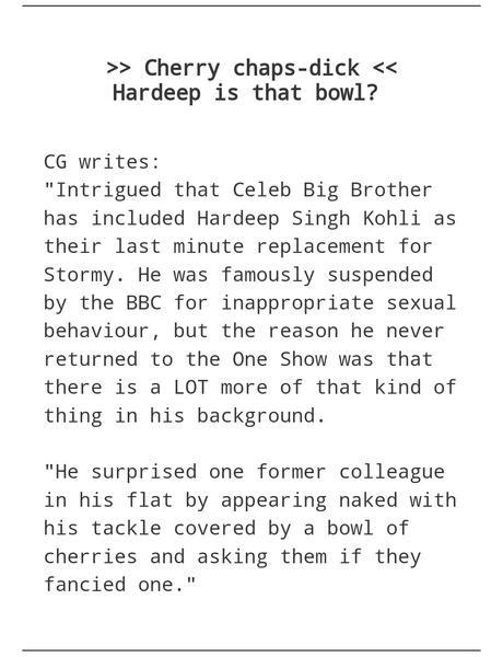 CBB Thread 2 - More Wax than Madame Tussauds