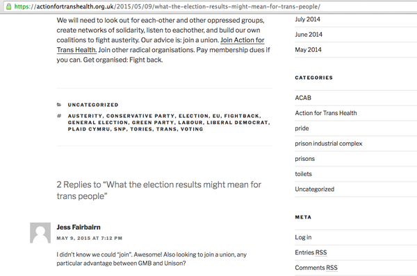 Jess Bradley - a government advisor on women's rights suspended by NUS over indecent blog. Part iii