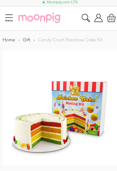 DD made a rainbow cake (not at all 'stealth' boast)