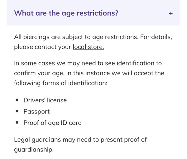 To think Claire's should not be piercing the ears of a hysterical 13 month old whilst she is held down?
