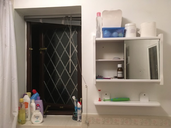 Usable bathroom cabinet!