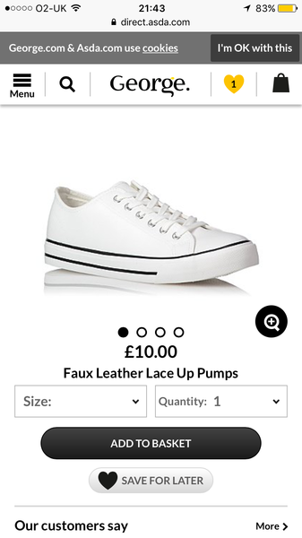 George @ Asda, trainers in store?