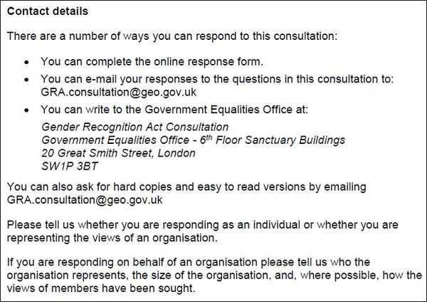 ATTENTION: Seven weeks left to respond to the self-ID consultation