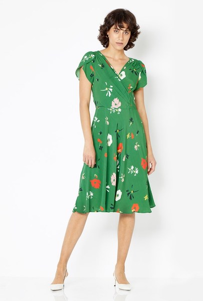 Saw a green midi length dress with loads of meadow flowers, i must find it please help!