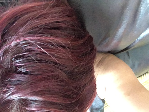 Growing out grey hair from a fashion colour