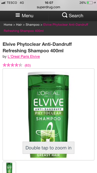 L’Oréal Elvive men’s shampoo (orange and black bottle)