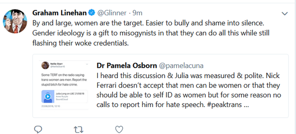 Dr Julia Long has just been brilliant on LBC