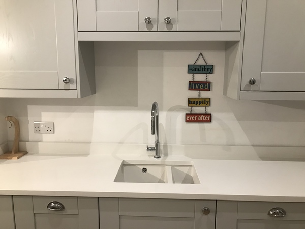 Quartz worktops and sinks. Exciting! ;-)