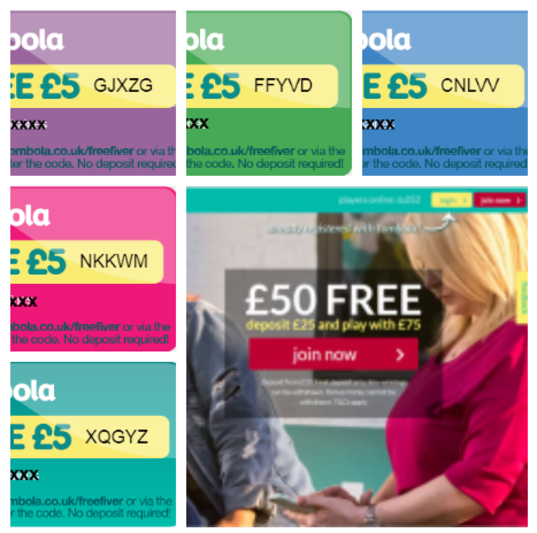 Tombola free £5 codes