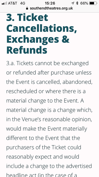 AIBU to request a full refund for tickets when the show has been changed?