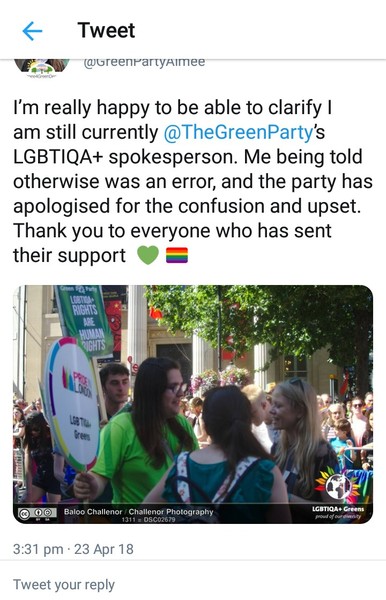 Green Party statement continuation thread