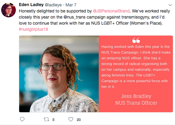 Jess Bradley - a government advisor on women's rights suspended by NUS over indecent blog. Part iii