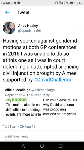 Green Party statement