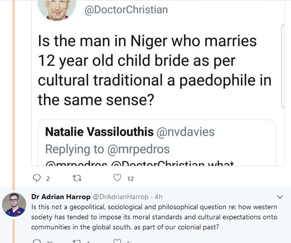 Dr Adrian Harrop - Dr Misogyny is pursuing another woman.