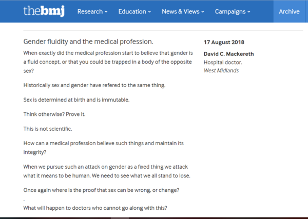 Is it a crime to say women don't have penises: James Kirkup article