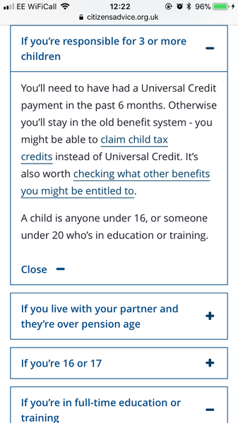 To feel depressed at the universal credit system?