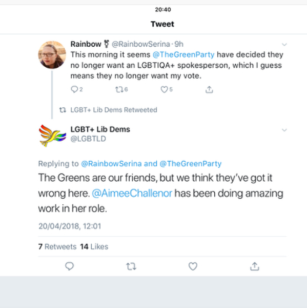 Green Party statement continuation thread