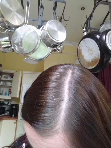 Growing out grey hair from a fashion colour