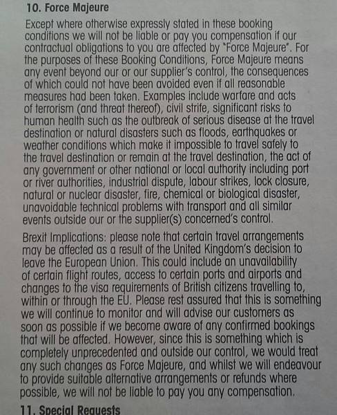 To think the gov should be giving some proper advice re booking flights and holidays for next year post Brexit