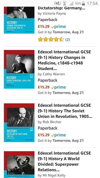 No revision guides for current History GCSE syllabus?
