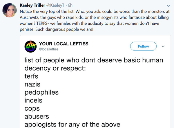 Examples of Silencing in trans debate?