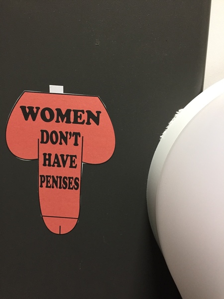 Anti-trans vandals are plastering vile ‘women don’t have penises’ stickers around London