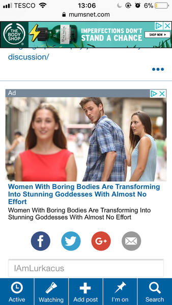 This is the advert I’m seeing on the feminist board!!