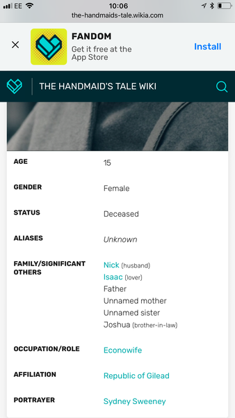The Handmaid's Tale Season 2 (UK Pace) - thread 5 - SPOILER ALERT