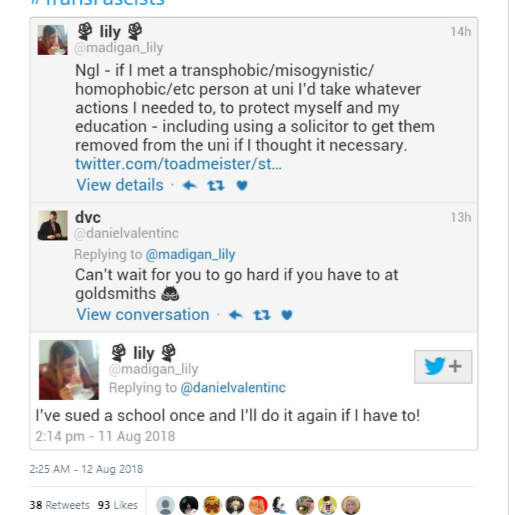 Misgendering.