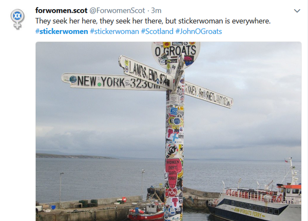 Anti-trans vandals are plastering vile ‘women don’t have penises’ stickers around London